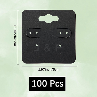 100Pcs Paper Earring Display Cards CDIS-DJ0001-15B-1