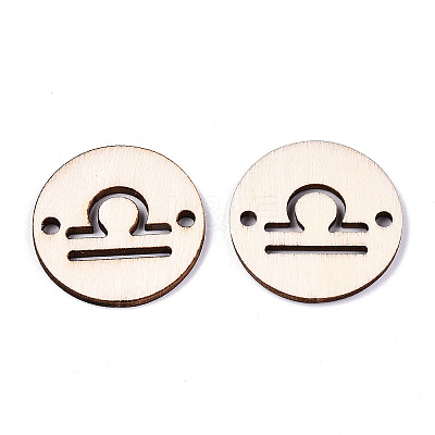 Unfinished Natural Poplar Wood Links Connectors WOOD-S045-139B-06-1
