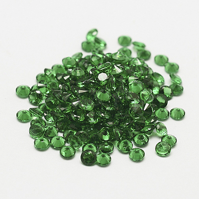 Cubic Zirconia Pointed Cabochons ZIRC-G075-1.5mm-01-1