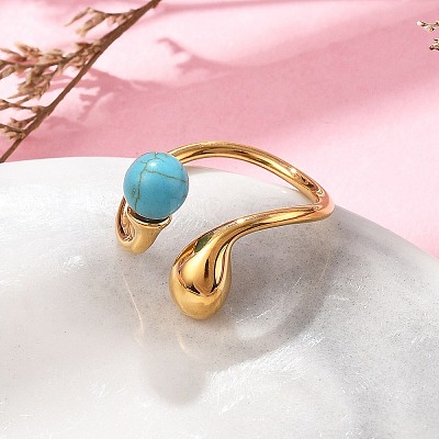 304 Stainless Steel Cuff Rings RJEW-D317-02C-G-1