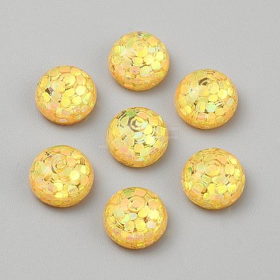 Transparent Resin Cabochons RESI-WH0038-47D-1