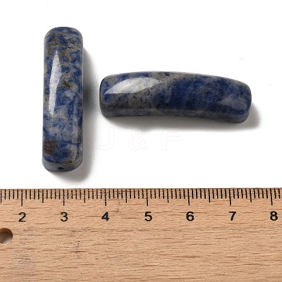 Natural Blue Spot Jasper Connector Charms G-G095-01B-1