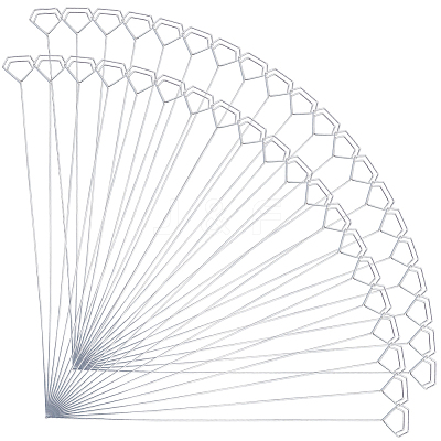 10Pcs Iron Spiral Name Card Holder IFIN-WH20007-03B-1