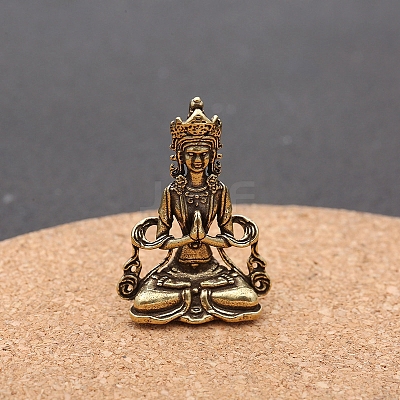 Brass Buddha Statue Display Decoration PW-WG9F82B-03-1