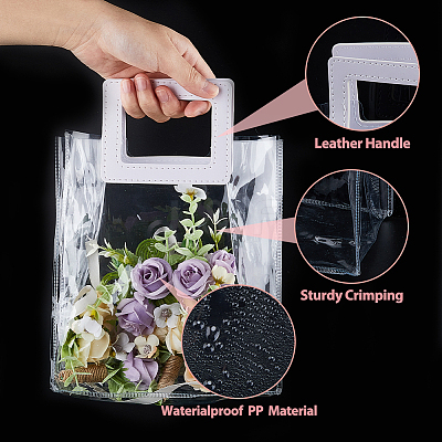 Valentine's Day 15Pcs PVC Plastic Gift Bags ABAG-FH0001-05-1