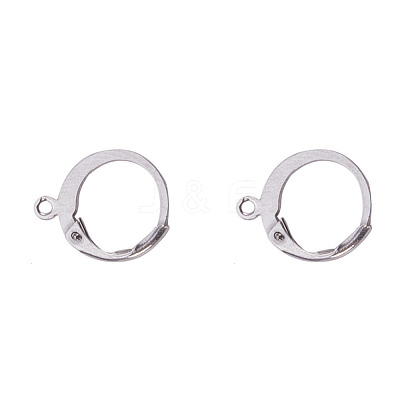 Tarnish Resistant 316 Surgical Stainless Steel Leverback Earring Findings A-STAS-I045-02-1