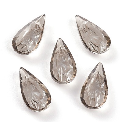 Embossed Glass Rhinestone Pendants GLAA-J101-06A-001SA-1