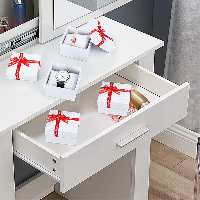 Square Cardboard Watch Package Boxes CON-WH0086-105B-1