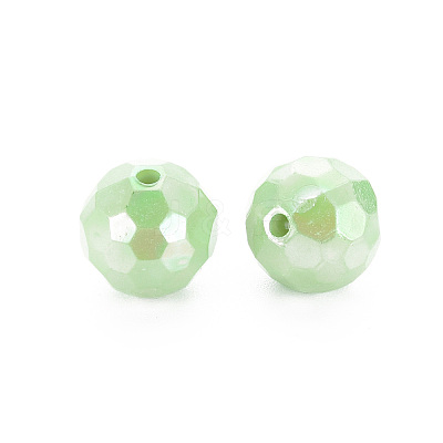 Opaque Acrylic Beads X-TACR-S154-10F-01-1