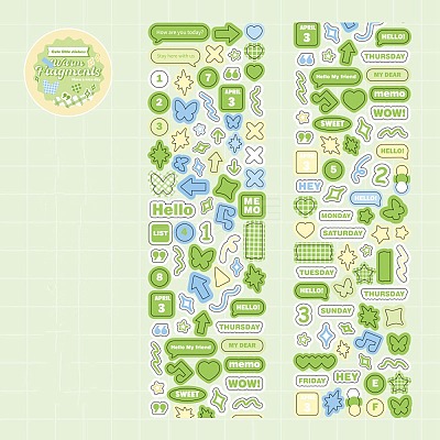 PET Plastic Stickers DIY-H168-01C-1