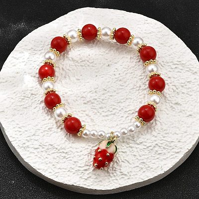 Brass Stretch Bracelets BJEW-C098-02A-1