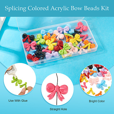 14Sets 7 Colors Baking Paint Opaque Acrylic Bead OACR-TA0003-99-1