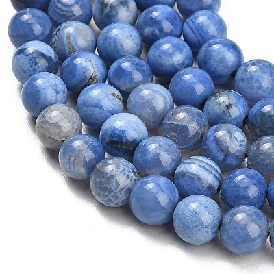 Natural Fire Crackle Agate(Dyed & Heated) Beads Strands G-K425-A04-12mm-1