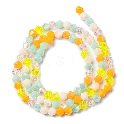 Electroplate Glass Beads Strands EGLA-D018-02D-1