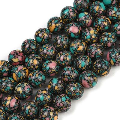 Natural Agate Beads Strands G-U030-C01-10mm-1