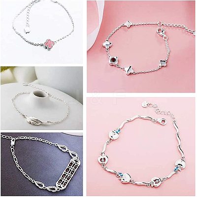 304 Stainless Steel Lobster Claw Clasps Sets STAS-PH0012-01M-1