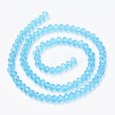 Glass Beads Strands EGLA-A034-T6mm-D08-1