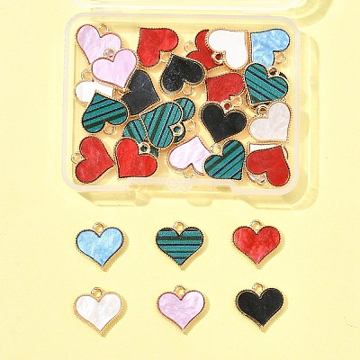 30Pcs Alloy Enamel Charms ENAM-FS0002-68-1
