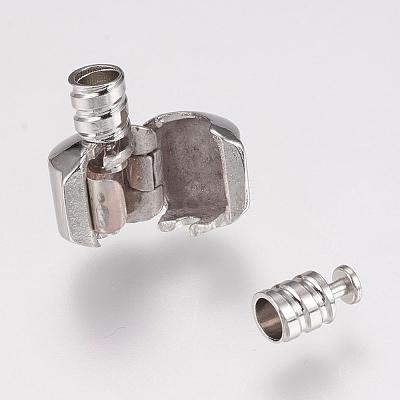 Brass European Clip Clasps KK-G314-03P-1