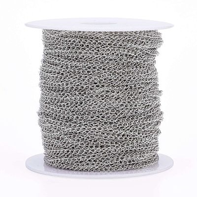 Brass Twisted Chains CHC-Q001-4x3mm-P-1