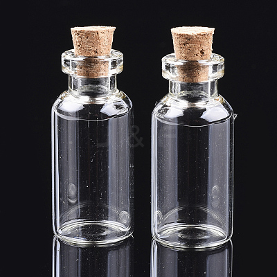 Glass Jar Glass Bottles Bead Containers AJEW-S074-01E-1