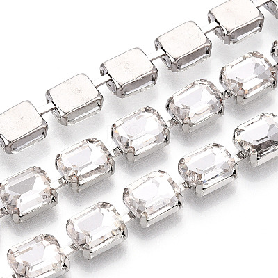 Iron Rhinestone Cup Chains CH-T006-06A-1