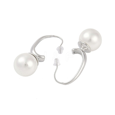304 Stainless Steel Round Dangle Earrings for Women EJEW-K281-31P-1