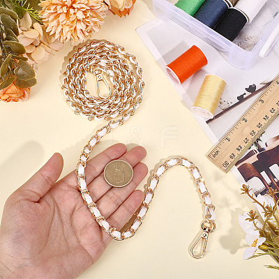 1Pc Imitation Leather & Alloy Chain Bag Strap PURS-CL0001-13A-1