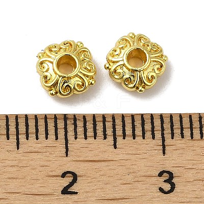 Rack Plating Alloy Beads PALLOY-P296-04G-1