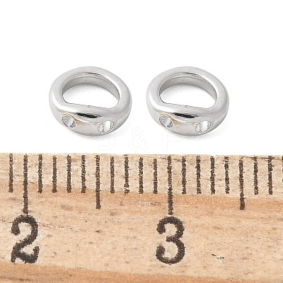 Brass Ring Charm Connectors KK-U056-55P-1