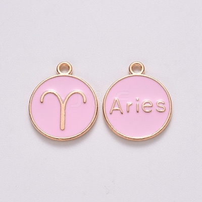 Alloy Enamel Pendants ENAM-S124-01B-09A-1