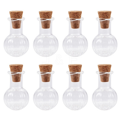 10Pcs Clear Glass Wishing Bottles AJEW-TA0002-85B-1