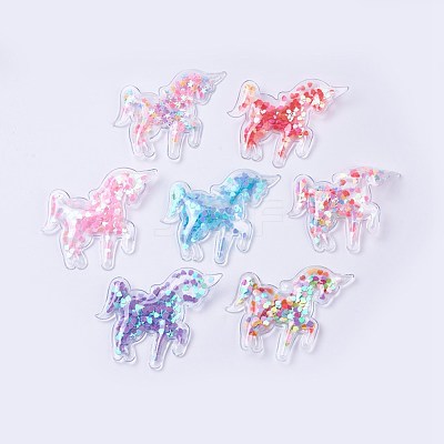 PVC and Paillette Decoration X-AJEW-F037F-1
