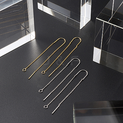 Brass Stud Earring Findings KK-CD0001-02-1