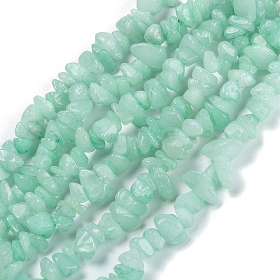 Dyed Natural Amazonite Beads Strands X-G-F703-08-1