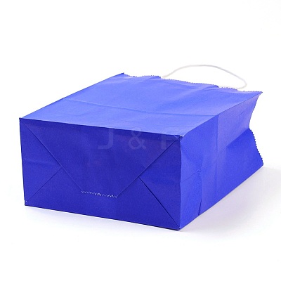 Pure Color Kraft Paper Bags AJEW-G020-D-04-1