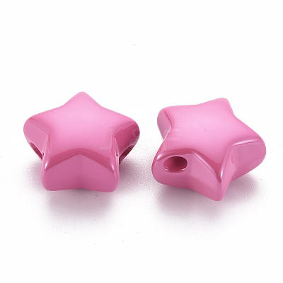 Opaque Acrylic Beads MACR-S372-02B-26-1
