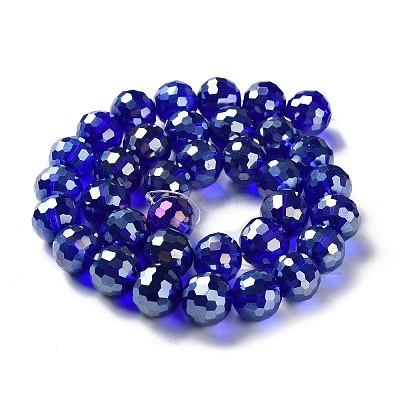 Electroplate Glass Bead Strands EGLA-R040-12mm-03-1