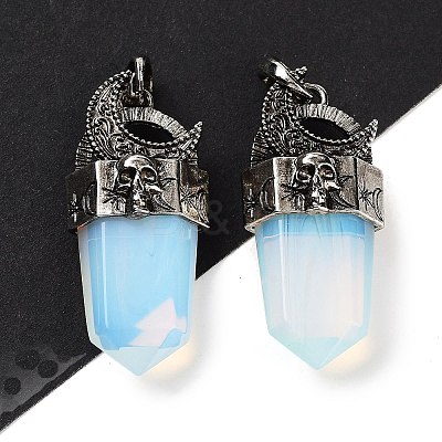 Opalite Faceted Sword Pendants G-Q163-01AS-08-1