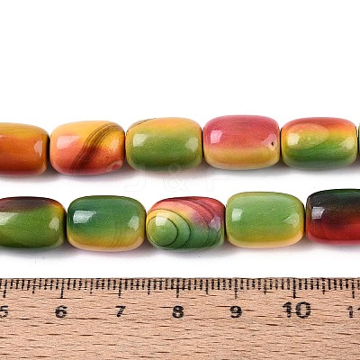 Dyed Natural Agate Beads Strands G-T144-35-1