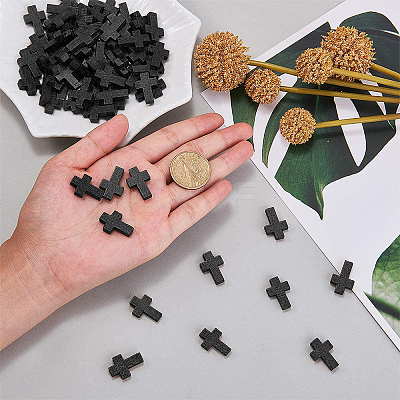200Pcs Wood Pendants WOOD-SC0001-36A-1