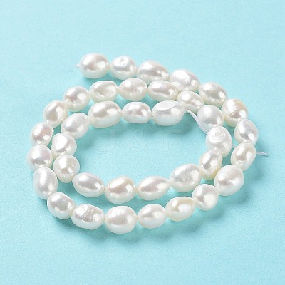Natural Cultured Freshwater Pearl Beads Strands PEAR-Z002-09-1