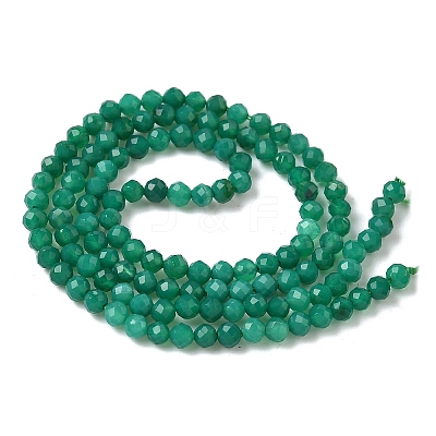 Natural Green Onyx Agate Beads Strands G-C201-B02-3mm-1
