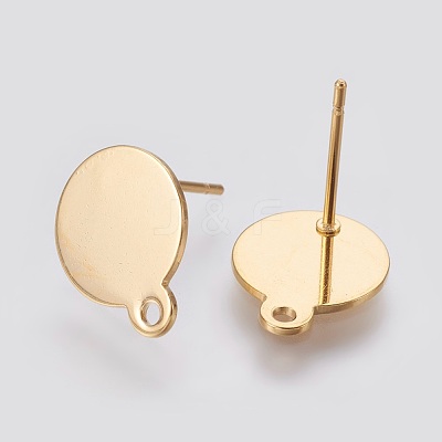 304 Stainless Steel Stud Earring Findings X-STAS-D445-150G-1