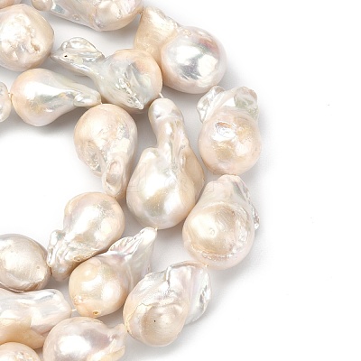 Natural Baroque Pearl Keshi Pearl Beads Strands PEAR-Q015-017-1