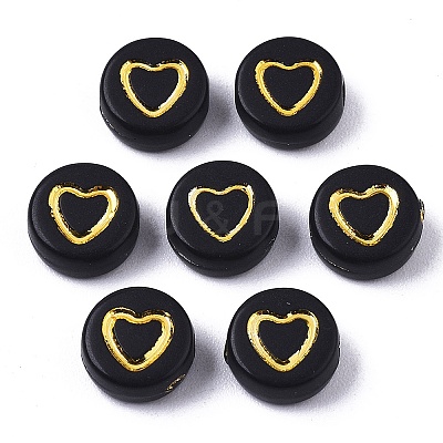 Opaque Acrylic Beads PACR-SZ0001-002B-1