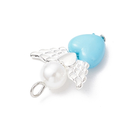 Angel and Heart Pendants PALLOY-JF03789-1