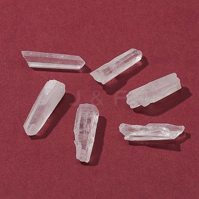 35Pcs Natural Quartz Crystal Beads G-FS0002-44-1