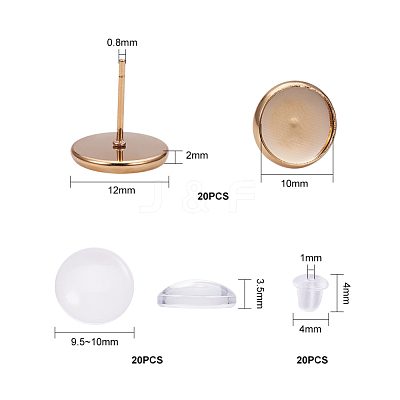 DIY Earring Making DIY-JP0005-26G-10mm-1