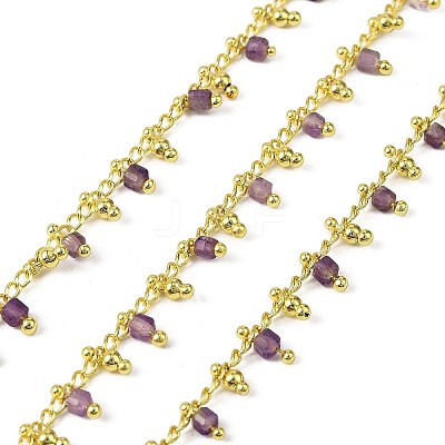 Handmade Brass Cube Link Chains CHC-L053-10G-05-1